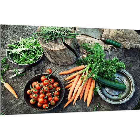 PIATTO DI PROTEZIONE IN VETRO PER FORNELLI 80x52 VERDURE (1/5)