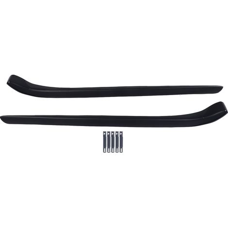 Ensemble de garniture de pilier de pare-brise avant gauche droite 1606659780 1606659880, plastique haute résistance, sans décoloration, résistant au soleil, résistant aux intempéries, apprêt noir (1/5)