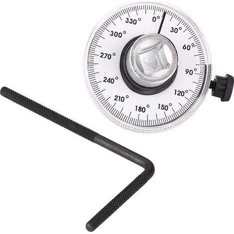 [JAMAIS UTILISÉ]Jauge de Serrage, Angulaire Couples 360 °Ajustable 1/2 Pouce Jauge Couples avec Entraînement Par Clé, Outil Mesure Voiture ，1 pcs (1/5)