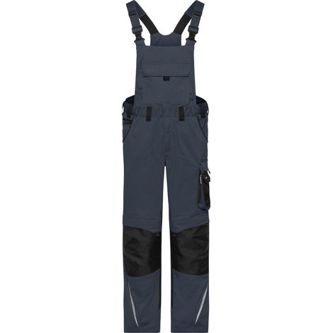 James & Nicholson Latzhose mit elastischen Bund JN1833 Gr. 98 carbon/black (1/5)