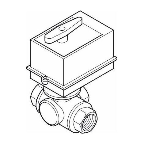 Buderus 3-Wege-Ventil G-SU DN 32, Rp 1 1/4", 18m3/h, für GB162/202