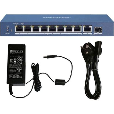 Switch Poe Gigabit Hikvision Ds-3E0510P-E 8 Porte ( Hikvision Cod. 301803373 )