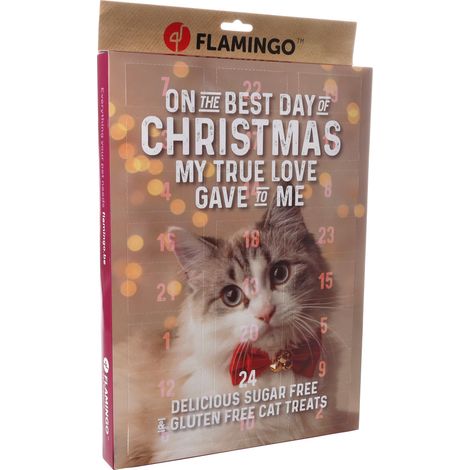 Calendrier de l'avent Noël pour chat 295 g - Flamingo (1/4)