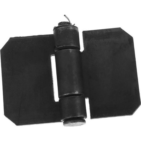 Accesorios de conexión soldados de color negro primario de mm de espesor para desmontar el eje de la puerta plegable del remolque (1/2)