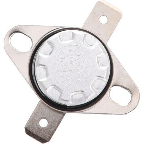 Termostato KSD301 250V 10A 125°C Control de temperatura normalmente cerrado (1/4)