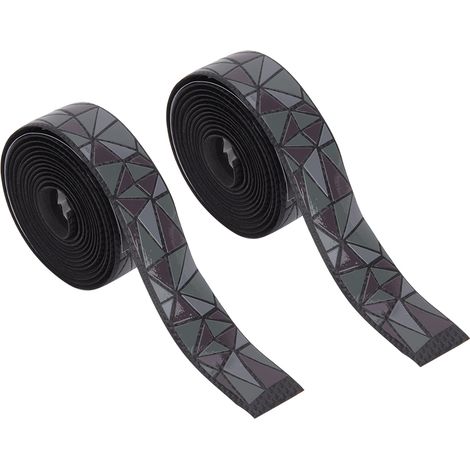 2 Rouleaux Ruban de Guidon Vélo Route Anti-Dérapant CX-86, Accessoire Cyclisme Respirant et Amortissant (Noir) (1/5)