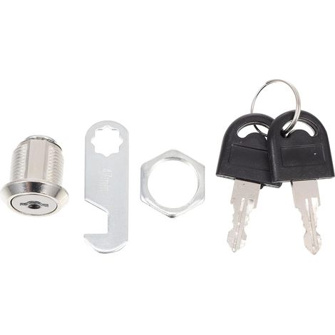 Clé pour serrure d'armoire, lot de 4, en fer et ABS