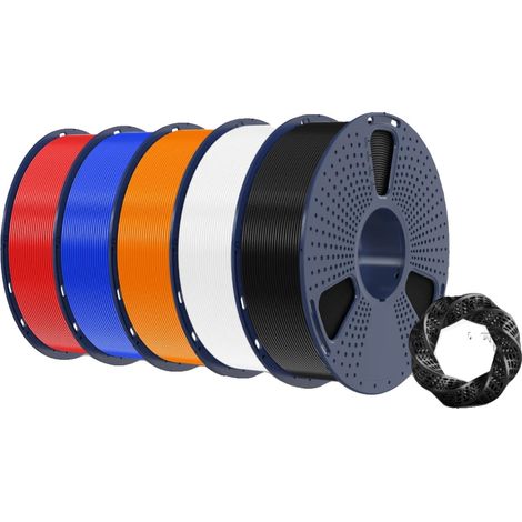 Filamento 3D, alta resistencia, baja contracción, 5 kg, colores surtidos 2 (1/2)