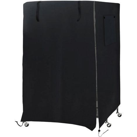 Funda grande para jaula de pájaros: resistente al viento y al polvo, lavable, negra, 1 unidad.