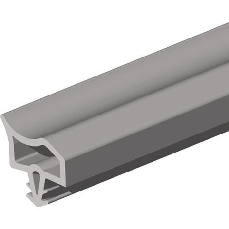 Tope de puerta izq. 5m para ranurar PVC negro marrón ELLEN (1/2)