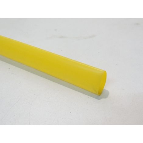Gaine thermoretractable jaune retreint 3/1 diametre 18mm à 6mm paroi mince barre 1m GTI 3000 3M 85410