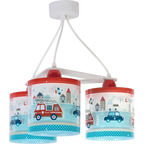 LÚZETE - LAMPE À SUSPENSION 3 LUMIÈRES POLICE (1/5)