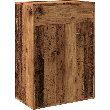 Maison Exclusive - Zapatero madera de ingeniería envejecida 60x35