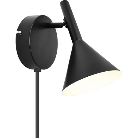 Applique murale Kelvis  Métal Noir ,  H. 19 - IP20 - GU10 /  Nordlux Intérieur