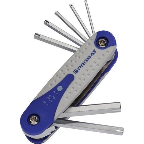 Schraubendrehersatz PL 7-teilig Handklapphalter SW 2 - 8 mm Löseprofil S2-Stahl (1/4)