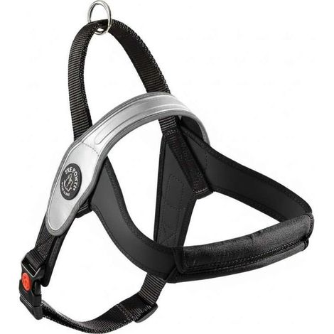 Pettorina per cani 40-60 kg universale regolabile XXL nera/grigia