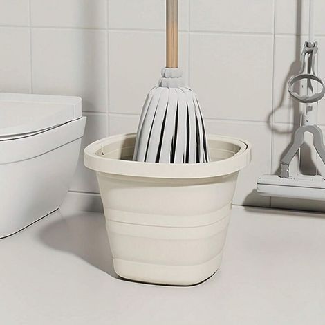Panier de rangement pliable – Matériau durable, bassine multifonctionnelle, seau de pêche portable pour la voiture et les activités de plein air, panier à linge grande capacité pour la maison, seau à (1/5)