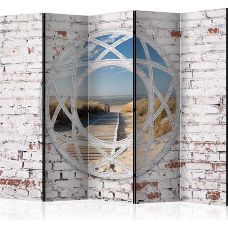Paravento - View of the beach II [Room Dividers] - 225x172 (1/4)