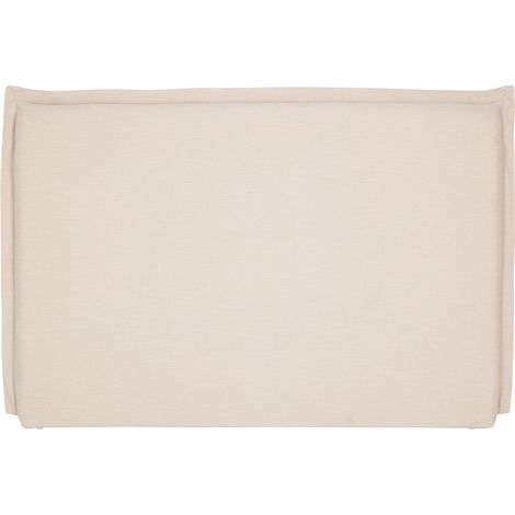 Tête de lit en tissu effet lin beige L160 cm PIA (1/5)