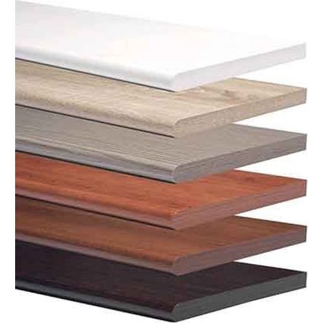 MENSOLA RETTANGOLARE STONDATA 40x20 cm - spess. 1,8 mm - Colore Ciliegio