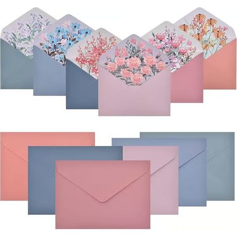30 enveloppes à motifs, enveloppes florales, papeterie et enveloppes florales (1/4)