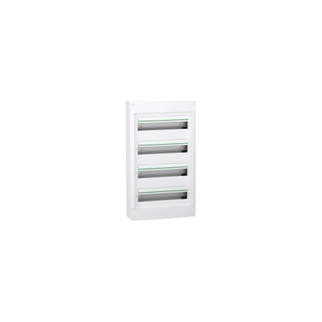 PrismaSeT XS - Cassetta da incasso a 4 file con 18 moduli - senza sportello - LVSXT418