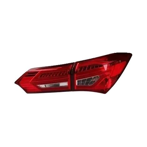 Fanale posteriore a LED, indicatore di direzione dinamico, compatibile con Toyota Corolla 2014-2018, rosso, 2PS-a (1/2)
