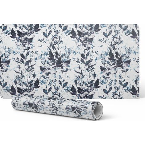 Alfombrilla protectora de escritorio con estampado de plantas vintage, 90x45 cm. (1/5)