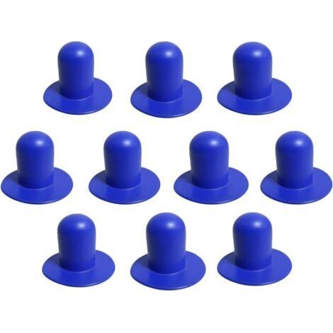 Lntyq 10 Pièces Bouchon Piscine,Bleu Bouchon de Piscine,Bouchon de Trou Crépine Pompe Filtre,Piscine Hors Sol Caoutchouc Hors Vidange Accessoire pour Compatible avec Intex et Bestway Spa Pisc (1/5)