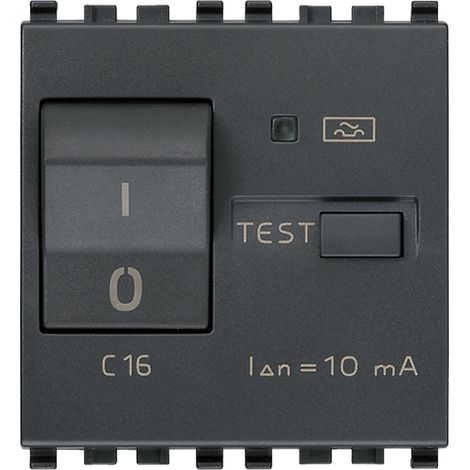 VIMAR - 20411.16 Interruttore MTDiff.1P+N C16 10mA grigio