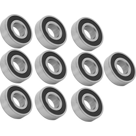 Lot de 10 Roulements 6203RS en acier, butées à billes à gorge profonde 17mm (1/4)