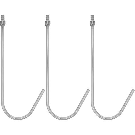 Crochet de Capture pour Volailles 3 Pièces en Acier Inoxydable Oies et Poules, Usage en Ferme ou Poulailler, Design Pratique et Construction Robuste (1/5)