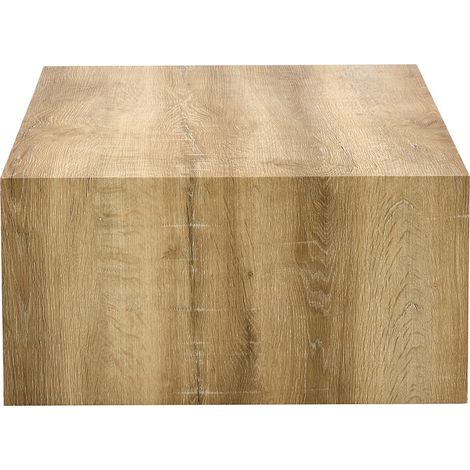 Tavolino da caffè rettangolare in MDF effetto venatura legno 90 x 50 x 30 cm, senza montaggio (1/5)