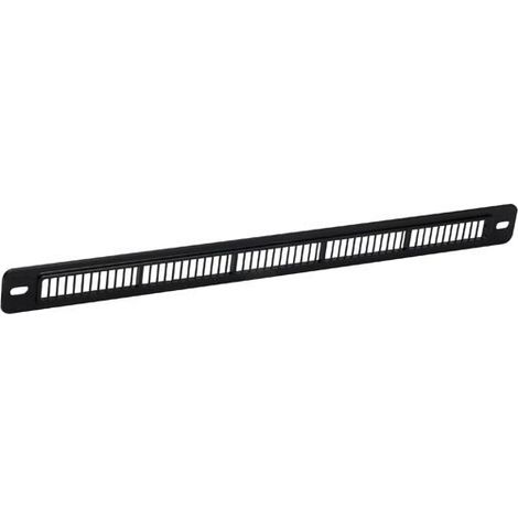 Nicoll – Grille aération VMC plate mortaise 250x12 mm – Longueur 293 mm – Pour extérieur – Entraxe 278 mm – Couleur noir