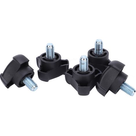 5Pcs Vis M8 en plastique triangulaire à arc, vis de blocage manuelle à torsion, fixation à 18mm (1/5)
