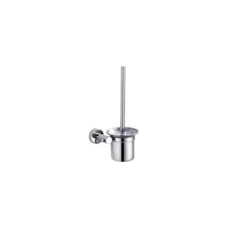 Balayette WC Brosse de Toilette et Support, Kit de Brosse de Nettoyage de Salle de Bain, Brosse pour Toilette en INOX ,32cm (1/5)