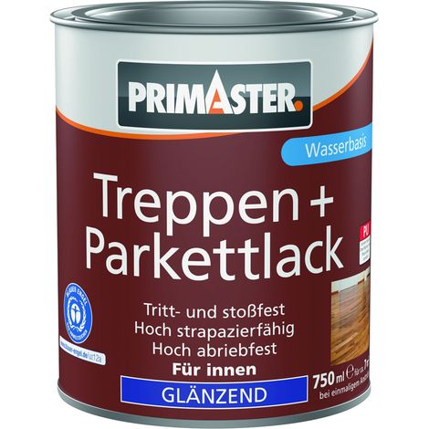 Primaster Treppen + Parkettlack farblos glänzend 750 ml Lacke