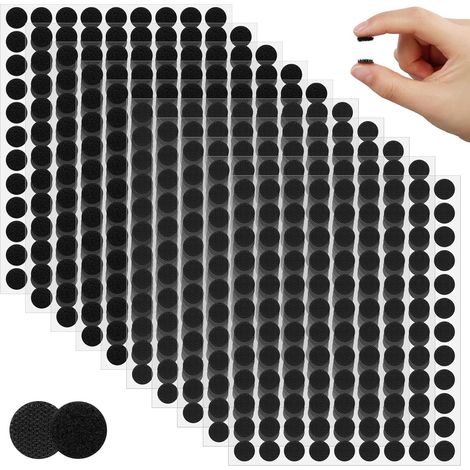 Scratch Autocollant Rond,Autocollantes Hook & Loop Pastille Adhesive (1/5)