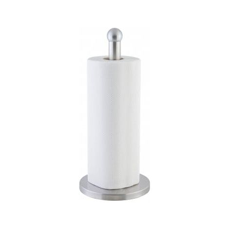 Portarotolo di carta assorbente Axentia in acciaio inox, 34 cm, con base stabile. (1/2)