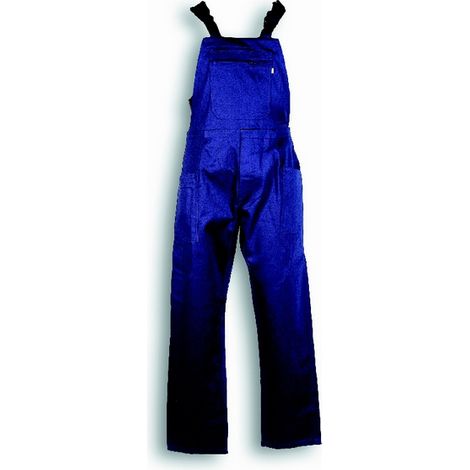 Salopette da lavoro blu in cotone 3 tasche varie taglie