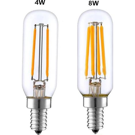 2 ampoules de ventilateur de hotte de gamme LED 4W8W lampe en cristal lumière chaude lampe halogène 220V (1/4)