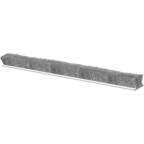 Brosse velours adhésive pour menuiseries PVC et ALU espace 2-4 mm en rouleau de 7.5 ml - ELLEN (1/4)
