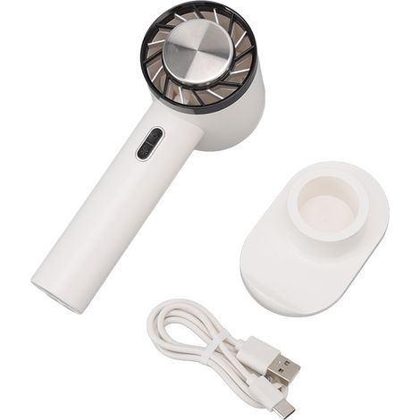 Portable USB Rechargeable Fan with Semiconductor Cooling, White, 2200 mAh (1/5)