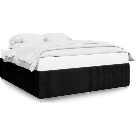 Maison Exclusive - Giroletto senza Materasso Nero 180x200 cm in Tessuto (1/5)