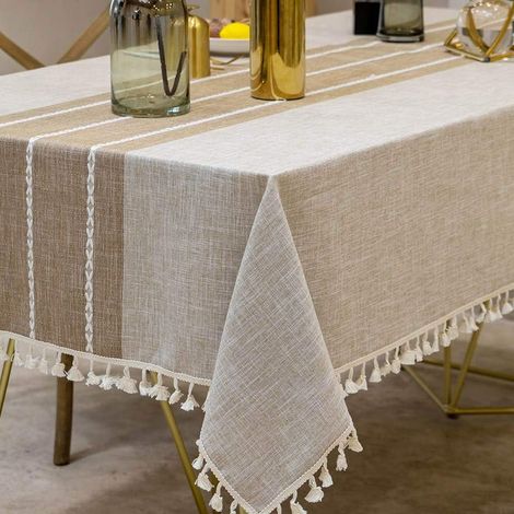 Nappe rectangulaire, nappe de cuisine, nappe imperméable rectangulaire pour pique-nique ou ferme