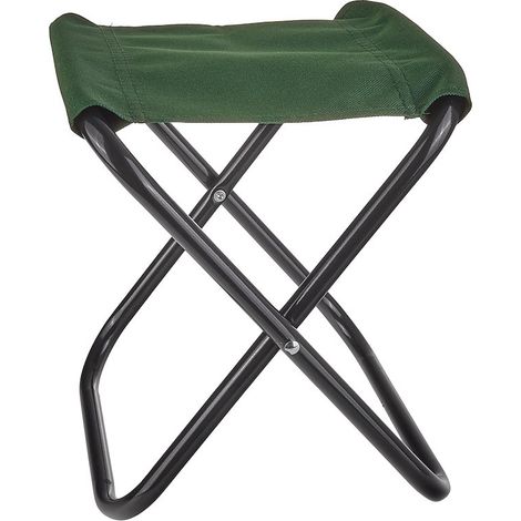 Sedia - mini sgabello pieghevole da turista (verde) (50)
