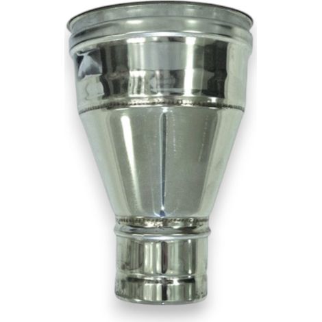 Aumento per tubi stufe a legna in acciaio inox 304 monoparete con attacco F/M - F10 - M12 (1/3)