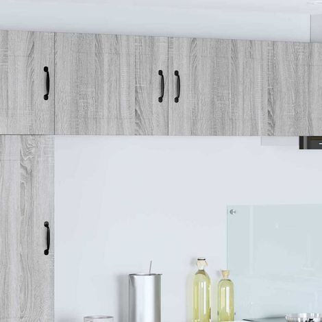 vidaXL Meuble mural LUCCA 2 pc Sonoma gris Bois d'ingénierie