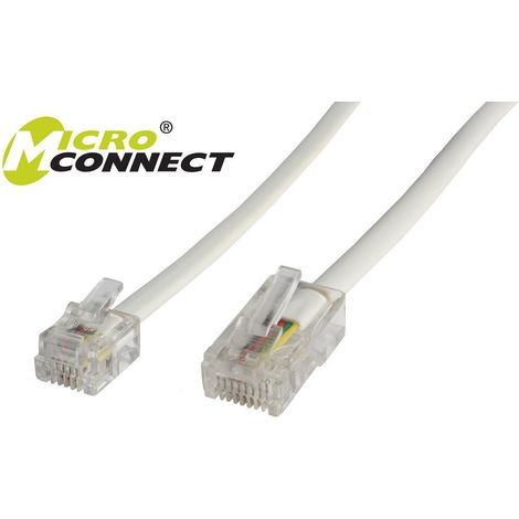 ACT RJ11 - RJ45 câble, blanc 1.0m 1 m White