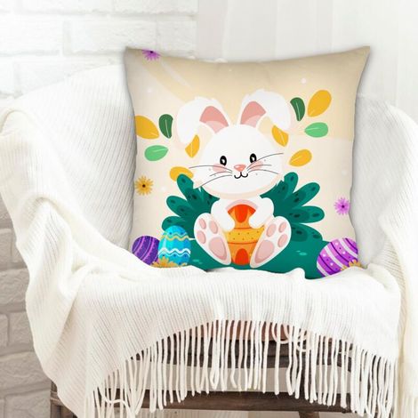 Housse de coussin décorative solide pour décoration de maison et de chambre à coucher de la saint-valentin (1/5)